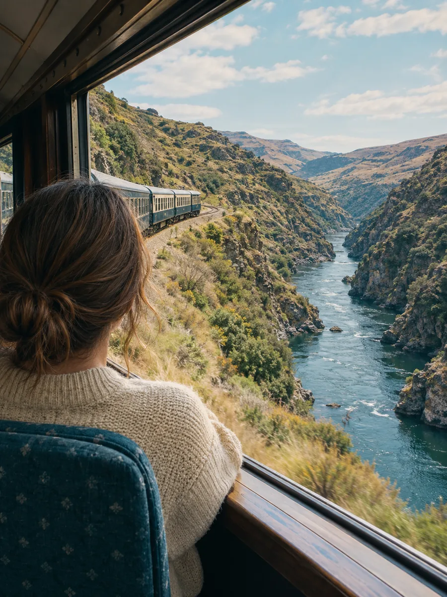 View at Taieri Gorge Railway